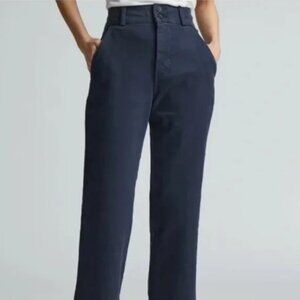 Everlane Organic Straight-Leg Pant Navy 4
